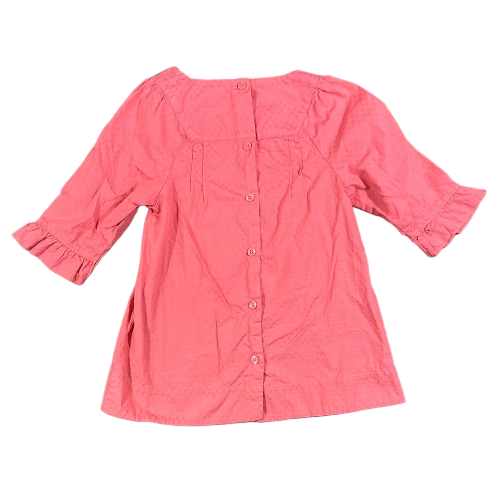 Janie and Jack Coral Textured Dress Size 5 - Picture 4 of 5
